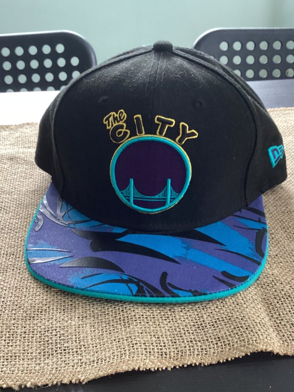 Purple/Turquoise Warriors The City New Era 9Fifty Snapback - Unisex